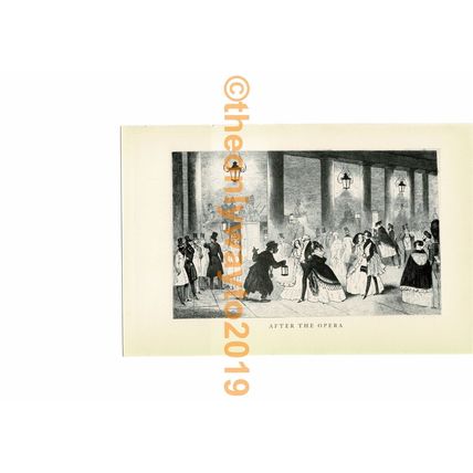 After the Opera, Book Illustration (Print), 1934