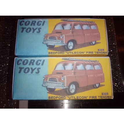 Corgi 423 Bedford Utilecon Fire Tender Reproduction /Replica Box