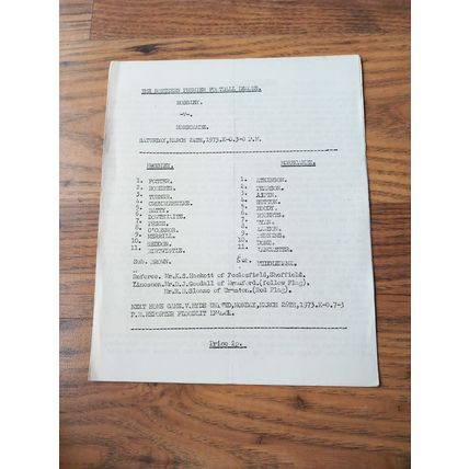 1972/73 Mossley vs Morecambe - Northern Premier League * FREE P&P *