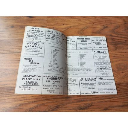 1975/76 Mossley vs Scarborough - Northern League * FREE P&P *