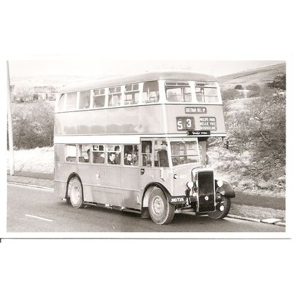 Black & White Photograph of Manchester Corporation Transport - JND 728