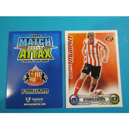 Daryl Murphy - Sunderland - Match Attax 2008/09 Football Card