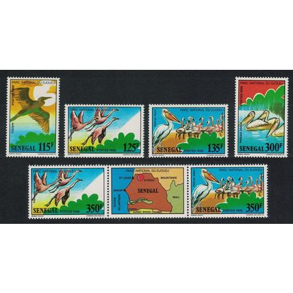 Senegal Birds Djoudj National Park 6v 1987 MNH SG#920-925 MI#948-953