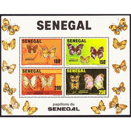 Senegal Butterflies MS 1982 MNH SG#MS747 MI#Block 41
