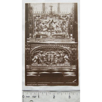 vintage postcard Silver Altar Sandringham