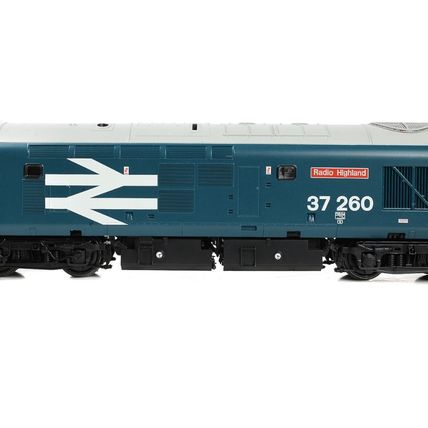Bachmann 35-309 Class 37/0 Centre Headcode 37260 Radio Highland BR Blue - NEW