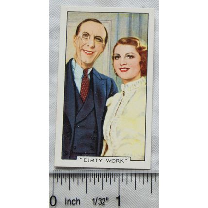 1935 Gallaher's Film Scenes No. 28 Dirty Work