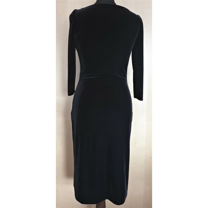 Moda International Black Velvet Dress Size S 8 - 10 UK