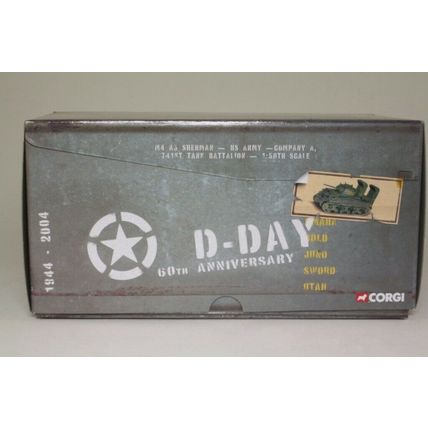 M4A3 SHERMAN US ARMY NORMANDY FRANCE D-DAY JUNE 6TH 1944 - CORGI US51011 1/50