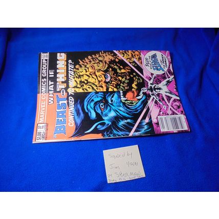AUTOGRAPHED!! WHAT IF? # 37!! The THING & BEAST MUTATE! 1983! NM- $22.00 Shippe