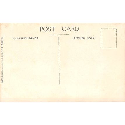 Bethlehem. Ext. of the Church of Nativity : a photo-style postcard view