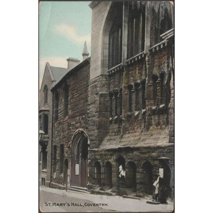 St Mary's Hall, Coventry, Warwickshire, c.1910 - Postcard