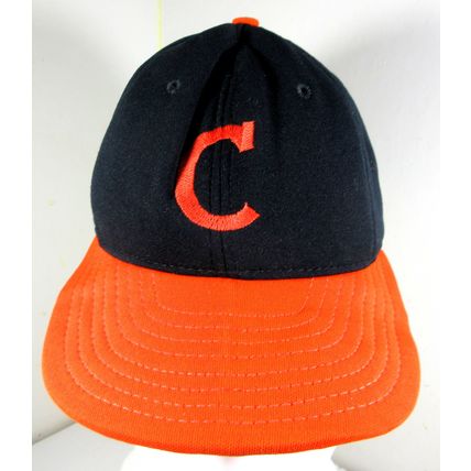 Vintage Baseball Cap Hat Orange Black "C" Chicago Cubs? Size 7 AJD Professional