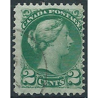Canada 1873 SG94 2c Deep Green Fine Used .. ..