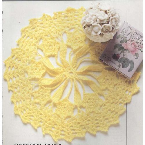 Beautiful Crochet Doily PATTERN Daffodil Doily