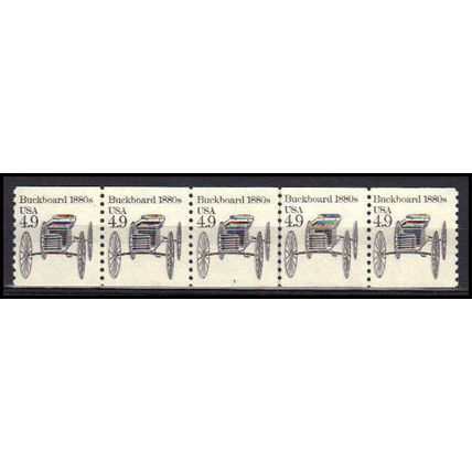 2124 4.9c Buckboard Very Fine MNH Dry Gum PNC 3/5 X0226