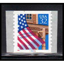 2915A 32c U.S. Flag Over Porch Fine MNH CNS 55555 10x10 P/UL PA3459