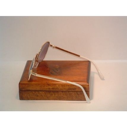 Pre-Owned Women’s Gold & White Tinted Fashion Sunglasses