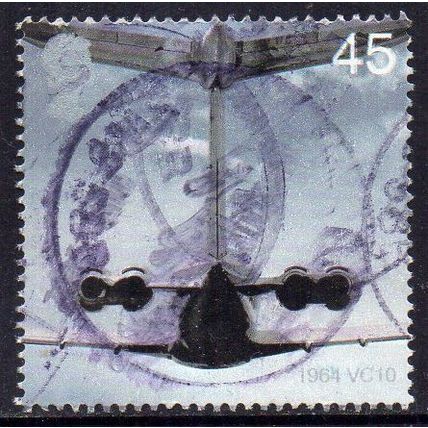 GB 2002 50th Anniv of Passenger Jet Aviation - 1964 VC10 45p Used