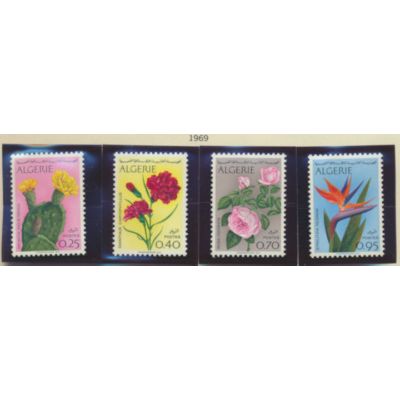 Algeria Stamps Scott #411 To 414, Mint Never Hinged
