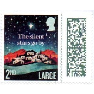 2023 Christmas. 2nd Large. Bethlehem. Self Ad Die Cut. Fine Used On Piece