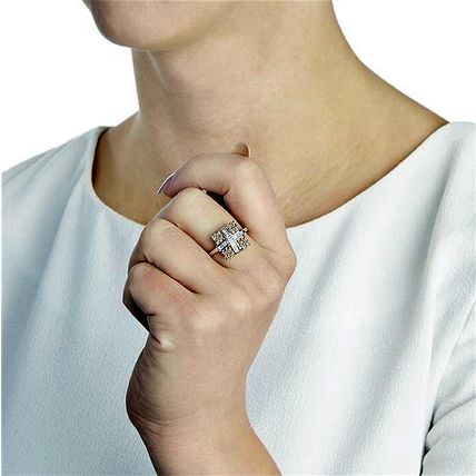 Gemporia 9ct 375 White Gold 0.50ct Cognac Diamond Ring - Brand New with Box