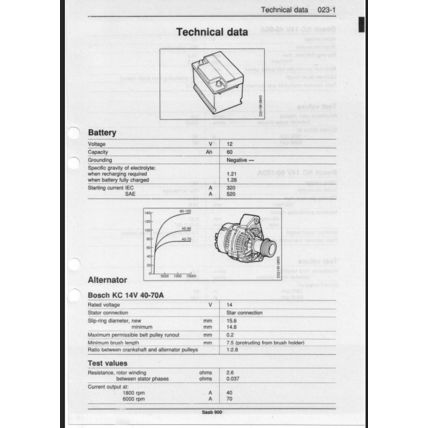 Saab 900 Electrical System Workshop Manual 1994 199321103 PDF