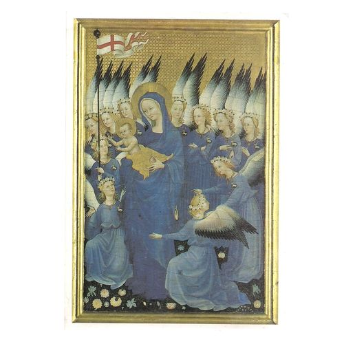 THE WILTON DIPTYCH,c. 1395 French School? .unused vintage postcard #