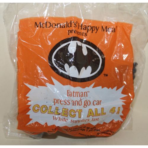 1992 McDonalds Batman - Batman Press & Go Car Mint in Package