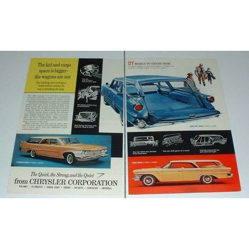 1960 Chrysler Dodge Dart, Dodge, Plymouth Wagon Ad