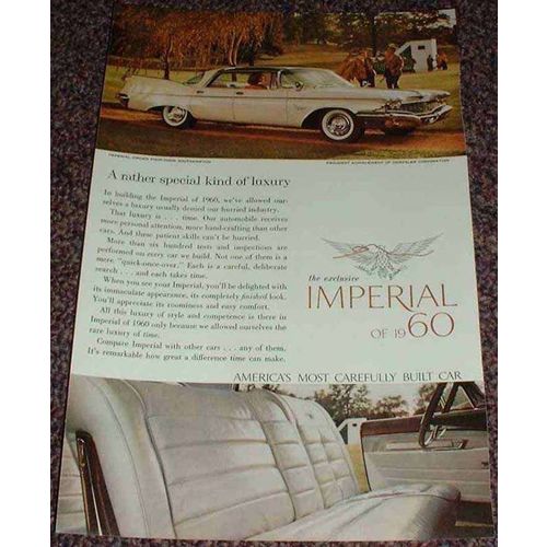 1960 Chrysler Imperial Crown Southampton Ad!!
