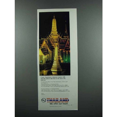 1983 Thailand Tourism Ad - Fairytale Palaces