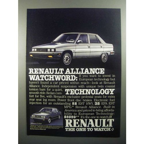 1984 Renault Alliance Ad - Watchword