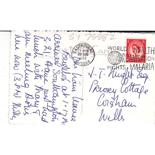 Lots of Love from Eastbourne Sussex Postcard (SX75882)