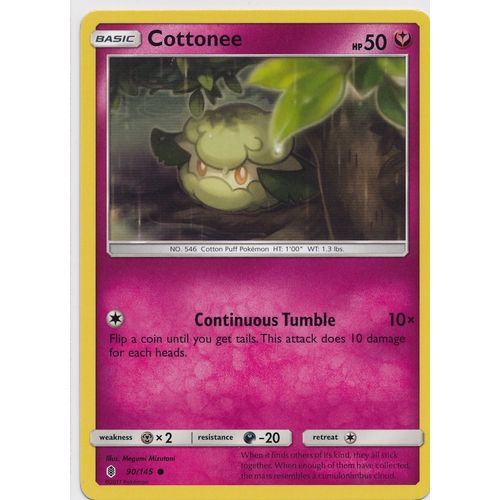 Pokemon Sun & Moon Guardians Rising 90/145 Cottonee