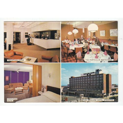The Swallow Hotel Stockton-on-Tees Postcard Co Durham