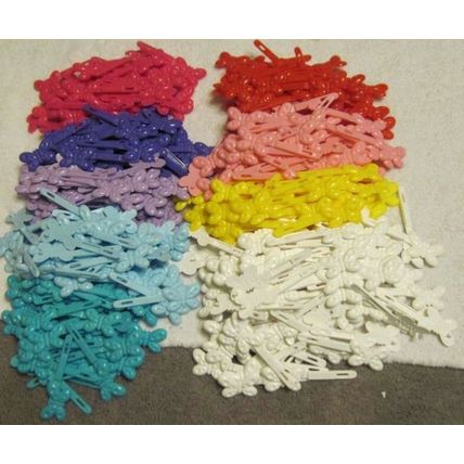 28 Goody Girls Plastic Butterfly Hair Barrettes Secure Pastel Vibrant Colored 09
