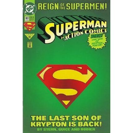 Action Comics (Vol 1) # 687 VFN+ (CvrA) ORIG US COMICS