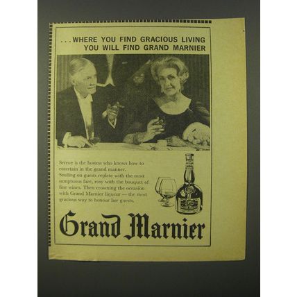 1964 Grand Marnier Liqueur Advertisement - Where you find gracious living