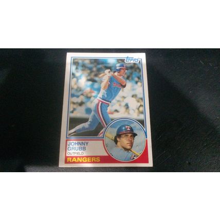 1983 Topps Card # 724 Johnny Grubb Very Good-Excellent (4)
