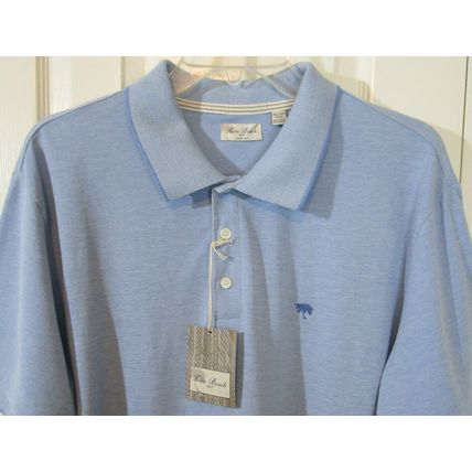 NWT Palm Beach Men's SS Lt. Blue Polo Shirt, 2XL (50-52)