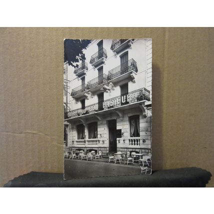 HOTEL DU BON PASTEUR, LOURDES vintage used postcard RP stamp removed =