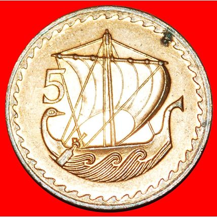 SHIP: CYPRUS ★ 5 MILS 1980 UNC MINT LUSTRE! LOW START★NO RESERVE
