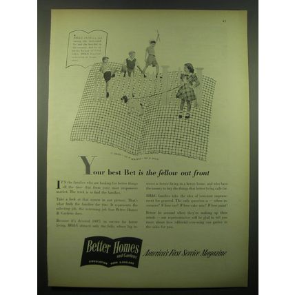 1948 Better Homes and Gardens Magazine Ad - Your best bet