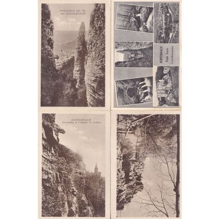 Echtnerach Klause Am Ernzeberg Luxembourg 4x Old Aerial Postcard