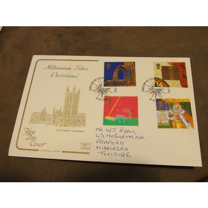 Cotswold 1999 GB FDC Cover - Millennium Tales - Christians