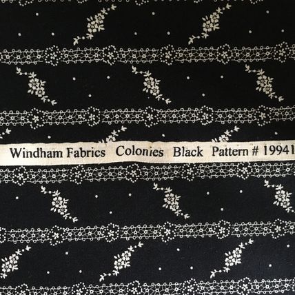 Cotton Quilting FABRIC 4 Fabrics Half Yard Bundle White on Black 100% Cotton #11