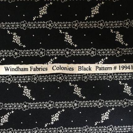 Cotton Quilting FABRIC 4 Fabrics Half Yard Bundle White on Black 100% Cotton