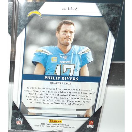 2021 Panini Donruss PHILIP RIVERS (Chargers) Legends Series #LS12