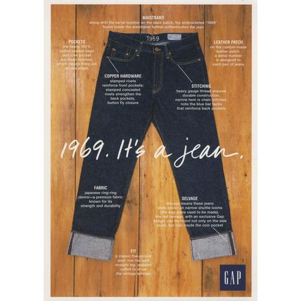 1960s Levi Jeans Fashion Advertising Postcard